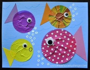 Cupcake Liner Fish