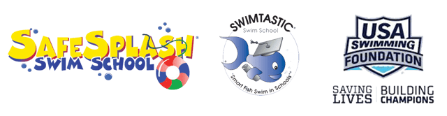 SafeSplash Swimtastic USA Swimming Foundation logos SafeSplash Swimtastic USA Swimming Foundation logos