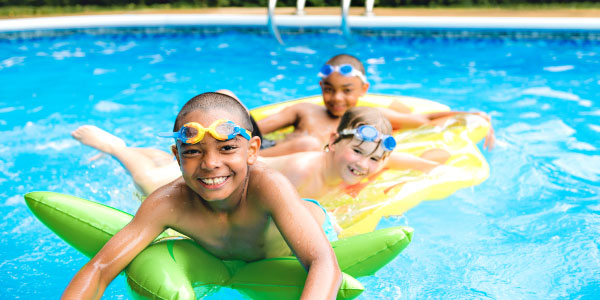 kids in pool
