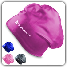 Swimtastic - Long Hair Swim Cap - Specially Designed for Swimmers with Long, Thick, or Curly Hair